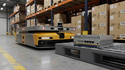 नवीनतम कंपनी समाधान के बारे में Improving AGV Robot Performance with High-Bandwidth Industrial Box PCs
