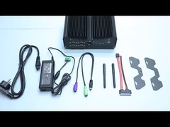 पीसीआईई फैनलेस इंडस्ट्रियल मिनी पीसी इंटेल I5 I7 GPIO LPT 6 COM 2 लैंस 8 यूएसबी बॉक्स