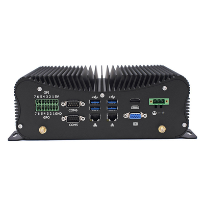 अच्छा मूल्य पीसीआईई फैनलेस इंडस्ट्रियल मिनी पीसी इंटेल I5 I7 GPIO LPT 6 COM 2 Lans 8 USB Box ऑनलाइन