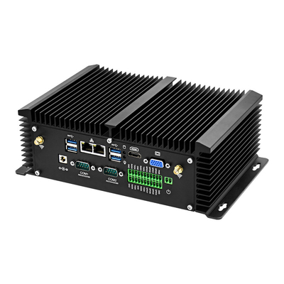 DC 9V - 36V फैनलेस इंडस्ट्रियल पीसी USB GPIO VGA HDMI डुअल डिस्प्ले रिमोट कंट्रोल के साथ
