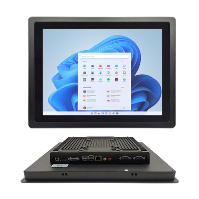 डीसी 12V एम्बेडेड टच पैनल पीसी फ्रंट IP65 गीगाबिट ईथरनेट के साथ जलरोधक