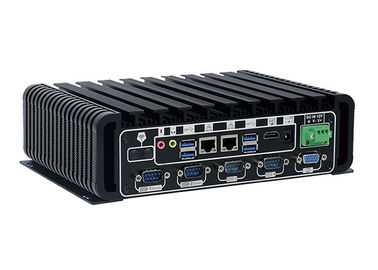 फैक्टरी स्वचालन के लिए i3-6100u सीपीयू औद्योगिक मिनी पीसी 6 COM 2 गीगाबिट लैन