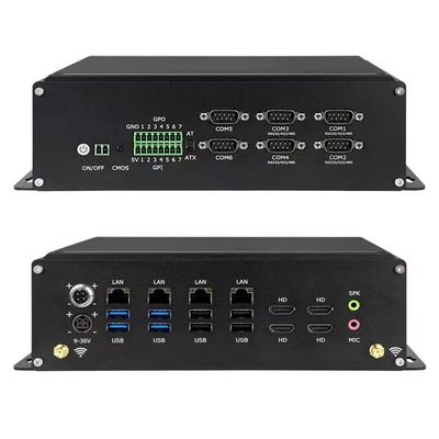 GPU 14 GPIO 7 इनपुट और 7 आउटपुट के साथ लघु आकार का औद्योगिक मिनी पीसी