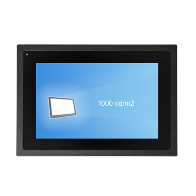 DC12V टच स्क्रीन मॉनिटर डस्टप्रूफ 1000 नाइट एंबेडेड इंडस्ट्रियल मॉनिटर