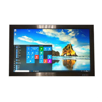 IP65 वाटरप्रूफ स्टेनलेस स्टील ऑल इन वन पीसी 21.5 इंच इंटेल सेलेरॉन J1900 4 X USB
